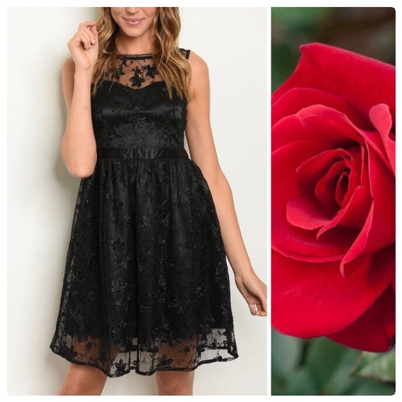 littlegypsie Dresses & Skirts - Luna Black Lace Fairy Dress